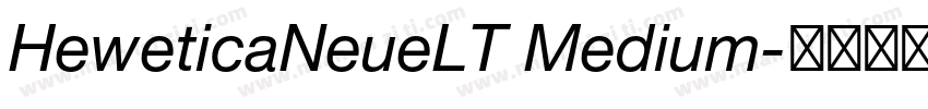 HeweticaNeueLT Medium字体转换
